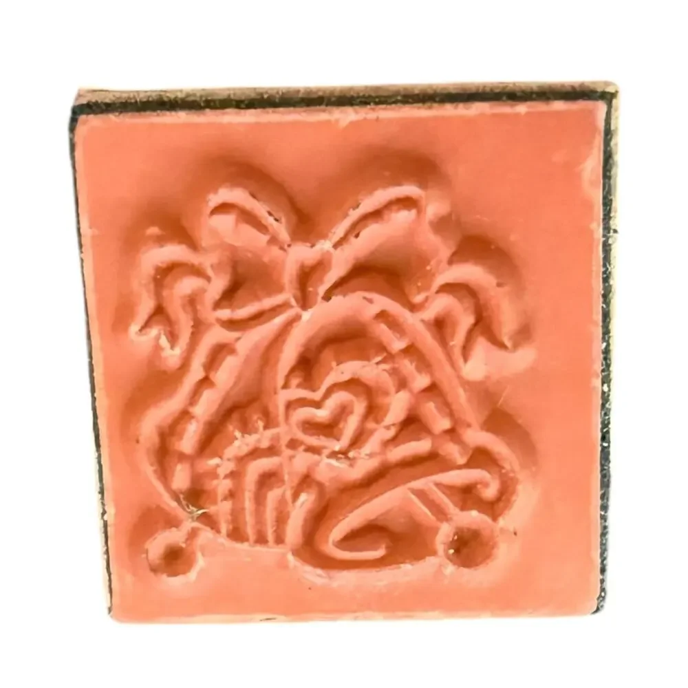 Michaels Stores Holiday Bells Mini Rubber Stamp